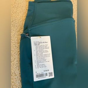 NWT Lululemon Tech Fleece HR Run Tight